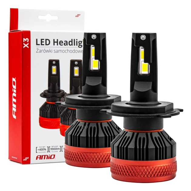 LED lemputės H4 X3 Series AMiO