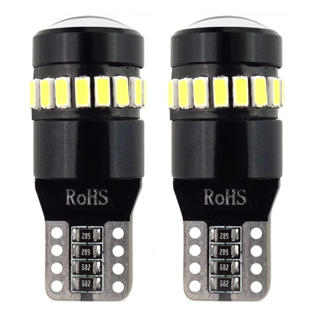 LED lemputės CANBUS 18SMD 3014 + 1SMD 1SMD T10 W5W White 12V/24V