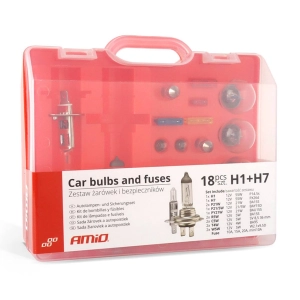 Halogeninių lempučių rinkinys 19pcs (H1+H7)