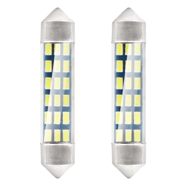 LED lemputės STANDARD 3014 18SMD Festoon C5W C10W C3W 41mm White 12V