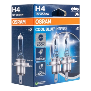 Halogeninės lemputės Osram H4 12V 60/55W P43t Cool Blue NEXT GEN 5000K 2 pcs