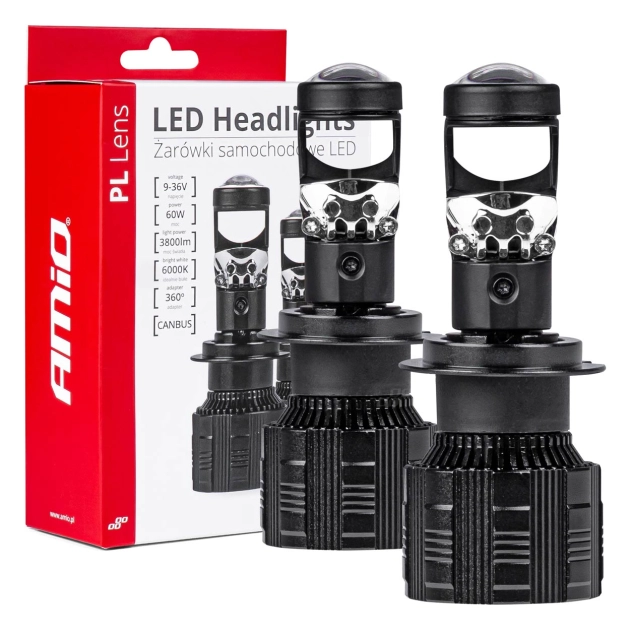 LED lemputės H7 PL Lens Series