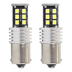 LED lemputės CANBUS 2835 15SMD 1156 BA15S P21W R10W R5W White 12V/24V