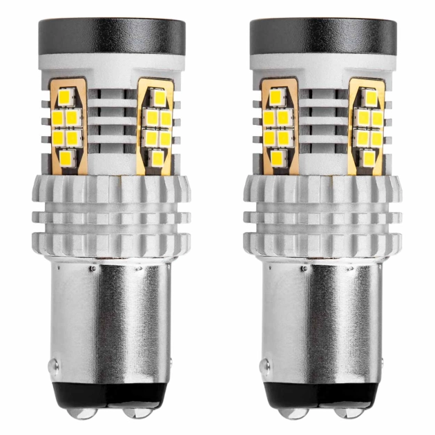 LED lemputės CANBUS 3020 24SMD 1157 BAY15D P21/5W White 12V/24V