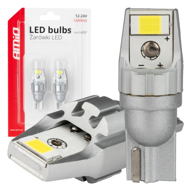 Led lemputės CANBUS T15 W16W 2SMD 3570 White 12V 24V bulbs 