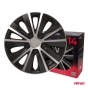 Ratų gaubtai (kalpokai) 4 vnt. Rapide black & silver R14