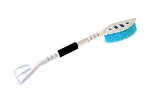 Ledo grandiklis ir šepetys Premium M1 ABS White&Blue