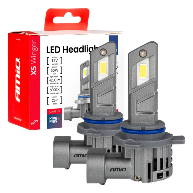 Led lemputės X5-series WINGER HIR2 6000K max 50W AMIO-03950