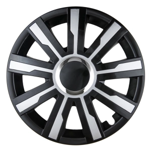 Ratų gaubtas (kalpokas) 1 vnt. MIRAGE R15 black&silver