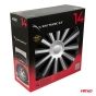 Ratų gaubtai (kalpokai) 4 vnt. Trend black & silver R14