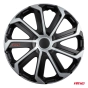 Ratų gaubtai (kalpokai) 4 vnt. EVO black & silver R14