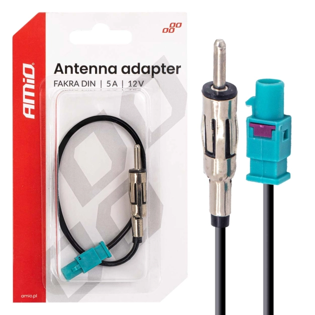 FAKRA DIN 5A 12V antenos adapteris