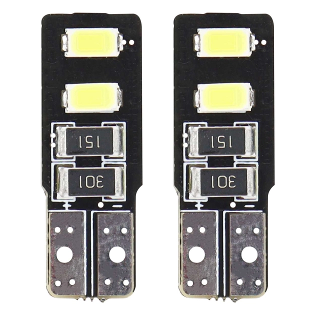 LED lemputės CANBUS 4SMD 5730 T10 (W5W) White