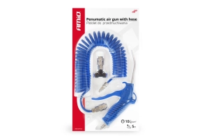 Pneumatinis pistoletas su žarna ir T formos gnybtais 10 ATM