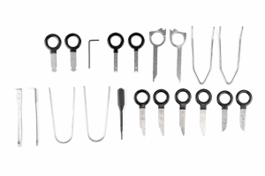 Radijo išmontavimo įrankių rinkinys 20 vnt