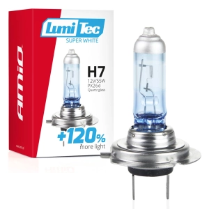 Halogeninė lemputė H7 12V 55W LumiTec Super White +120%