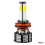 LED lemputės H8/H9/H11 COB 4Side Series AMiO