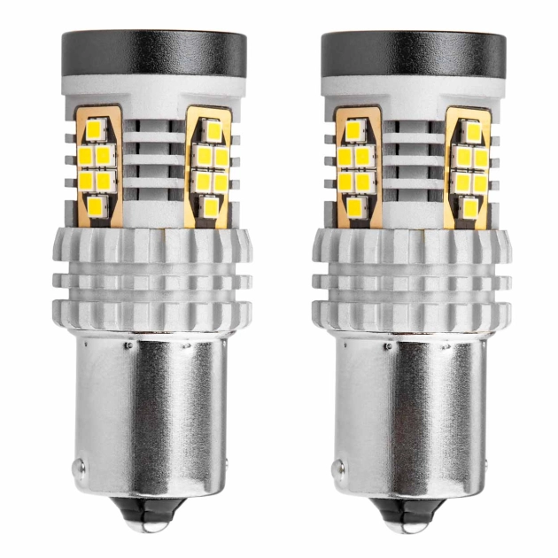 LED lemputės CANBUS 3020 24SMD 1156 BA15S P21W R10W R5W White 12V/24V