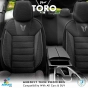 Universalūs sėdynių užvalkalai OTOM TORO 902 BLACK/SMOKED NZ