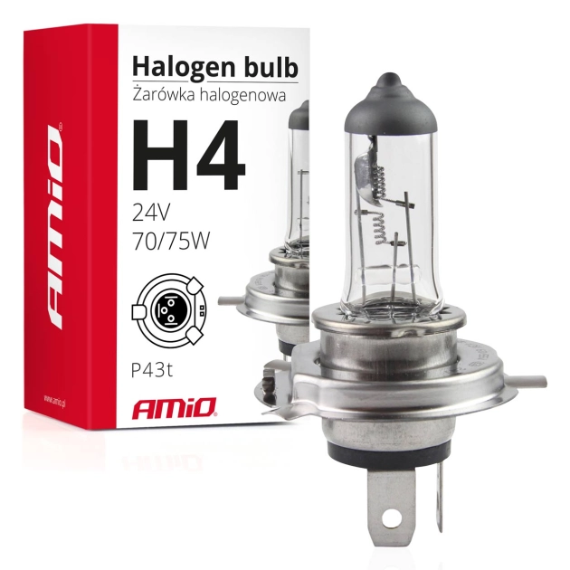 Halogeninė lemputė H4 24V 70/75W UV filter (E4)