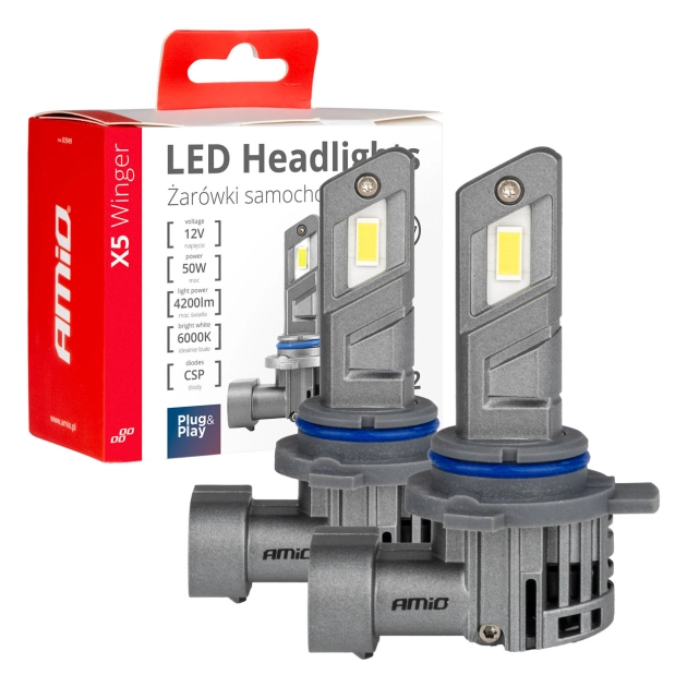 Led lemputės X5-series WINGER HIR2 6000K max 50W AMIO-03950 Led lemputės X5-series WINGER HIR2 6000K max 50W AMIO-03950