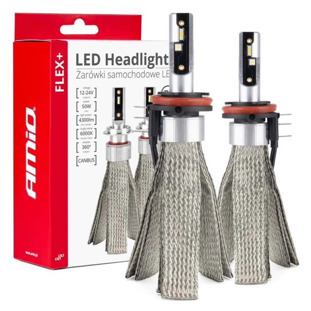 LED lemputės FLEX+ H15 6000K series 12V 24V Canbus LED lemputės FLEX+ H15 6000K series 12V 24V Canbus