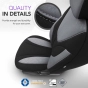 Universalūs sėdynių užvalkalai OTOM RUBY 1202 GREY/BLACK 3-ZIP