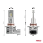 LED lemputės HB3 9005 X1 Series AMiO
