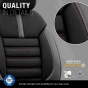 Universalūs sėdynių užvalkalai OTOM LIMITED 101 BLACK/RED 3-ZIP