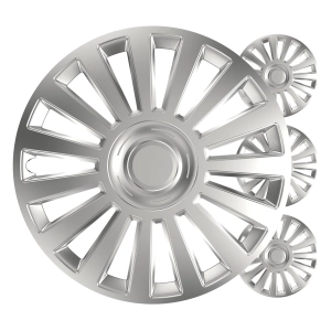 Ratų gaubtai (kalpokai) 4 vnt. Luxury silver R15