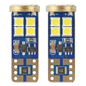 LED lemputės CANBUS 12SMD 2835 T10e (W5W) White 12V/24V