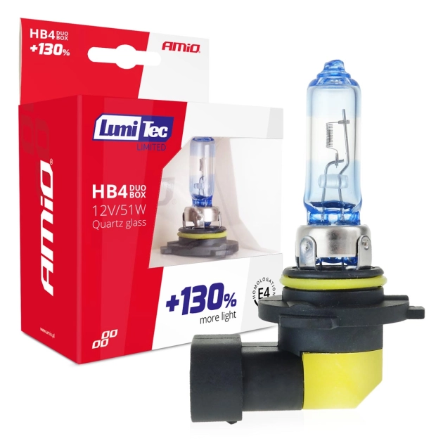 Halogeninės lemputės HB4 12V 51W LumiTec LIMITED +130% DUO
