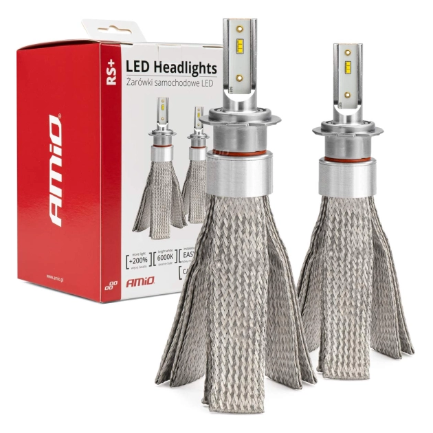 LED lemputės LED H7 50W RS+ Slim Series