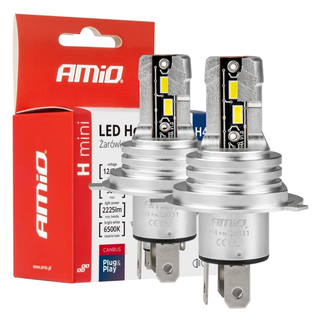 LED lemputės H4 H-mini AMiO LED lemputės H4 H-mini AMiO