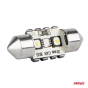 LED lemputės CANBUS 12SMD Festoon C5W 3838 31mm White 12/24V 