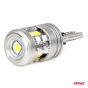 Led lemputės STANDARD T10 W5W 6x3020 + 1x3030 SMD White 12V/24V AMIO-03718