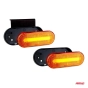 Šoninis gabaritinis žibintas LED light AMiO OM-01-O oval, orange