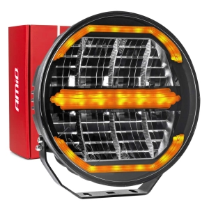 LED tolimojo nuotolio priekinis žibintas su gabaritinių šviesų funkcija 112 W 12 V 24 V AMIO-04534