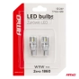 Led lemputės STANDARD T10 W5W 2x1860 SMD White 12V/24V AMIO-03719