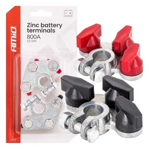 Cinko akumuliatoriaus gnybtai 800AMP, 2 vnt. AMIO-04391