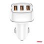 Automobilinis įkroviklis 2x USB-A + USB-C 32W 12/24V 