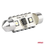 LED lemputės CANBUS 12SMD Festoon C5W 3838 36mm White 12/24V 