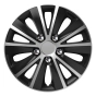 Ratų gaubtas (kalpokas) 1 vnt. Rapide NC R16 silver&black with chrome nuts