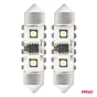 LED lemputės CANBUS 12SMD Festoon C5W 3838 39mm White 12/24V 