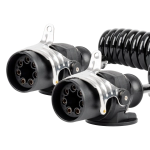 Spyruoklinis kabelis TIR 2x 7 kontaktų EBS tipo 5m 24V AMIO-04383 Spyruoklinis kabelis TIR 2x 7 kontaktų EBS tipo 5m 24V AMIO-04383