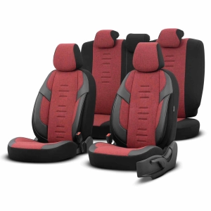 Universalūs sėdynių užvalkalai OTOM THRONE 103 RED 3-ZIP