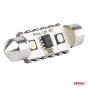 LED lemputės CANBUS 12SMD Festoon C5W 3838 41mm White 12/24V 