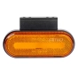 Šoninis gabaritinis žibintas LED light AMiO OM-01-O oval, orange