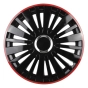 Ratų gaubtas (kalpokas) 1 vnt. FALCON R15 black with a red rim