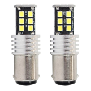 LED lemputės CANBUS 2835 15SMD 1157 BAY15D P21/5W White 12V/24V